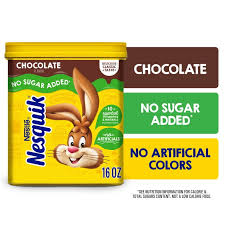 Nestle Nesquik Instant Chocolate Powder, 16 oz Canister - Walmart.com