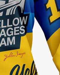 Download Women S Jersey Mockup Front View In Apparel Mockups On Yellow Images Object Mockups