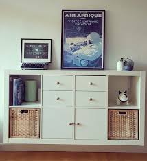 Ikea Kallax Mounted On The Wall With Two White Painted Steel Brackets In The Top In 2020 Kallax Ikea Kallax Ikea Kallax Series