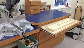 Adding A Staging Shelf To Your Miter Saw Station Woodworking Mitre Saw Station Easy Woodworking Projects