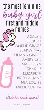 25 Feminine Baby Girl First And Middle Names That Will Make Your Heart Skip Cute Baby Names Unusual Baby Girl Names Baby Girl Names Unique After all, it is the middle name that ties the whole name together. unusual baby girl names