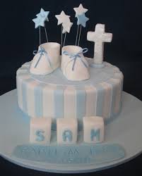 Single Layer One Year Birthday Cake For Baby Boy 1 Year A Single Tiered Christening Cake To Celebrate This Wonderful Milestone In Little Sam S Christian Life Littl Baptism Cake Baptism Cake Boy Christening Cake Boy