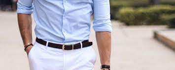 Ceinture cuir velours bleu nuit doublé Quelle Ceinture Homme Pour Quel Pantalon Psm