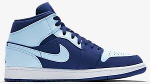 Women S Air Jordan 1 Mid Black University Red White Lucid Green Air Jordan 1 Retro Mid Ice Blue Air Jordan 554724 400 Goat In 2020 Air Jordans Ice Blue Jordan 1