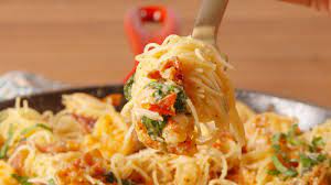 Bacon Shrimp Pasta Recipe Pasta Recipes Cooking Recipes Recipes