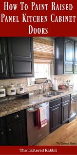 Cherry Kitchen Cabinet Makeover Black Painted Kitchen Cabinets How To Paint Raised Panel Kitc New Kitchen Cabinets Refacing Kitchen Cabinets Kitchen Renovation