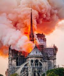 Hipster Alternative Grunge Vintage Aesthetic Photography Art Fire Notre Dame De Paris Flame Burning Building Architec Cathedral France Paris Tours