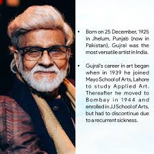 Often called India's Leonardo da Vinci, Satish Gujral was one of the most  exceptional artists that India ever saw. Born in Jhelum in 1925, Punjab and  India's partition had a major influence