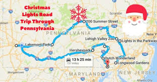 The Christmas Lights Road Trip Through Pennsylvania That Will Take You To 10 Magical Displays Road Trip Trip Pennsylvania Travel