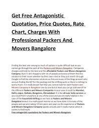 Get Free Antagonistic Quotation Price Quotes Rate Chart