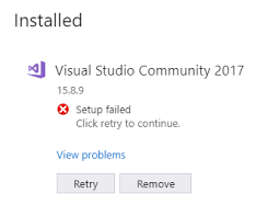 They keep generating themselves throughout the day, and i can't seem to stop it! Visual Studio 2017 Community Edition Fails To Install