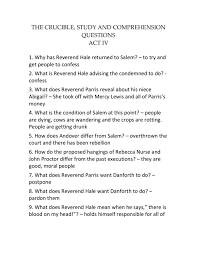Answers To Act I Questions-1 | Pdf