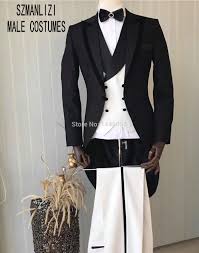 2019 New Custom Made Groom Tuxedos White Best Man Black Velvet Lapel Groomsman Men Wedding Suits Bridegroom Jacket Pant Vest Bow Leather Bag Not to mention what the groomsmen will wear to compliment him. leather bag