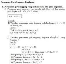 We did not find results for: Materi Matematika Kelas Xi Ipa Persamaan Garis Singgung Lingkaran Ibu Guru Susi Sr