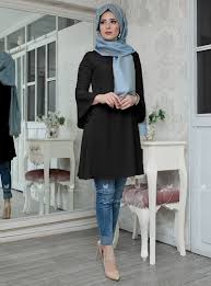 Aden Tunik Siyah Lefzen Tunik Moda Siyah