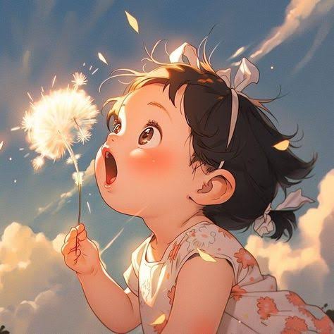Baby profile drawing | Anime baby month, Baby running drawing ...