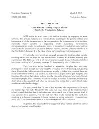 Nstp Reaction Paper