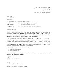 25 beautiful sample invitation letter for. Invitation Letter For Visitor Visa Australia Travel Visa National Security
