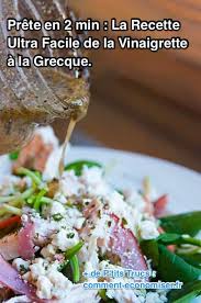 Prete En 2 Min Chrono La Delicieuse Recette De La Vinaigrette A La Grecque Recette Recette Facile Recettes De Cuisine