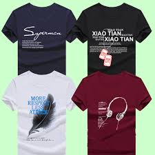 Satu buah kaus dengan lengan sebelah panjang dan sebelahnya pendek. Grosir Kaos Pria Asli Impor Lengan Pendek Grosiran Batam