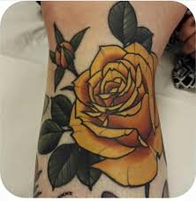 Want More Follow Xocub On Pinterest Traditional Rose Tattoos Yellow Rose Tattoos Traditional Tattoo Flowers