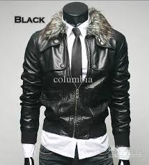 New Men S Outerwear Men S Pu Leather Jackets Collars Fur Collar Can Be Unloaded 002 From Columbia 42 64 Dhgate Com Korean Mens Fashion Leather Jacket Pu Leather Jacket