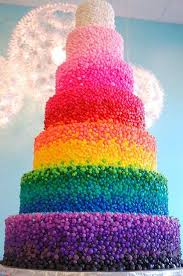 Candy Rainbow Wedding Cake Rainbow Candy Cute Cakes