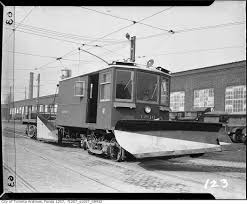 Trolley Plow Tp10 For Street Level Snow Removal At Hillcrest Shops Bathurst St C194 Street Run Train Electric Locomotive