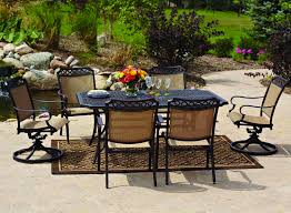 Quatrefoil Patterns On The Table Chairs Lend A Gracious Look To This 7 Piece Paxton Place Dining Set Better Homes And Gardens Outdoor Dining Patio Dining Set