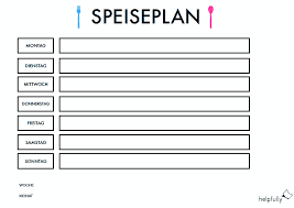 Maybe you would like to learn more about one of these? Speiseplan Fur Die Woche Vorlage Kostenlos Ausdrucken Helpfully De