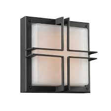 Contemporary Outdoor Light Fixtures 10 Flush Mount Exterior Light In Bronze With Frost Glass Plc Lighting 8026 Bz