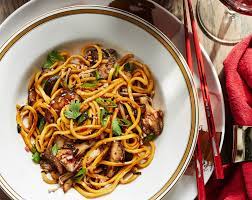Longevity Noodles With Oyster Shiitake And Enoki Mushrooms Recipe Stuffed Mushrooms Longevity Noodles Sweet Potato Noodles