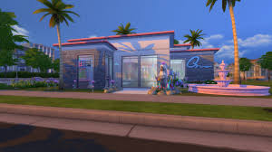 1 slightly leaning palm tree §130 undecided palm tree wants to join the leaning dance fun, but rather stay and watch the others dance. I Made A V A P O R W A V E Restaurant Thesims