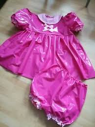 Maybe you would like to learn more about one of these? Adult Baby Set Kleid Windelhose Gummihose Sissy Pvc Lack Diaper Plastik Pink Xl Ebay