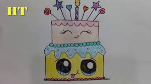 Birthdays are celebrated in almost every year. How To Draw A Cute Birthday Cake