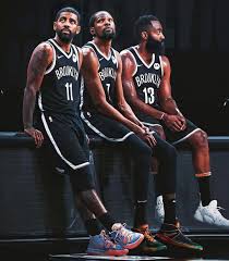 Shortly after star guard kyrie irving was ruled out for tuesday's pivotal game 5 versus the milwaukee bucks because of a sprained right ankle, espn's malika andrews confirmed fellow guard james harden also won't play tuesday due to the strained hamstring that's bothered him for over a week. Brooklyn Gang In 2021 Basketball Players Nba Nba Pictures Nba Basketball Art