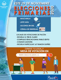 Las candidaturas principales habían pactado un sistema de votación que rechaza echenique. Informese Sobre Cuales Seran Los Nuevos Locales De Votacion Para Estas Primarias Del 29 En Pucon Website De La Municipalidad De Pucon