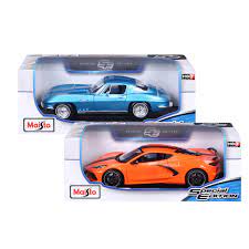 Exactly by how much is unclear at this stage, but chevrolet does have a track record of bumping by the time the 2021 corvette stingray arrives, in fact, there's every possibility that even with a higher sticker price from chevy, more reasonable. Maisto 1 18 Die Cast Vehicle 2 Pack 1965 Corvette And 2020 Corvette Stingray Costco