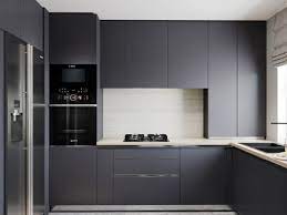 2 Modern Homes The Use Grey For A Calming Effect Modern Kitchen Design Kitchen Room Design Kitchen Cabinet Styles