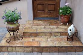 Consider doing any painting or remodeling before installing new carpet tiles. Exterior Steps With Reclaimed French Terracotta Parefeuille Mediterranean Entry Other By Vintage Elements Llc Houzz
