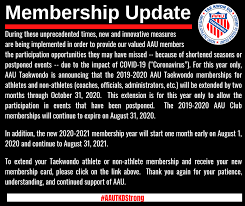 The aau worked closely with the olympic movement to prepare athletes for the olympic games. Aau Taekwondo Announcement For This Year Only Aau Tkd Facebook