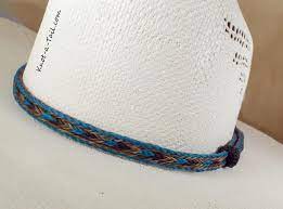Horsehair Hat Band Elegant Cinnamon Teal Cowboy Hat Horse Hair Hat Band No Tassels Hand Dyed Horsehair Cowboy Ha Hat Band Cowboy Hats Cowboy Hat Bands