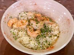 Emeril S Shrimp Scampi With Herbed Rice Pilaf Recipe Pilaf Recipes Rice Pilaf Herbed Rice