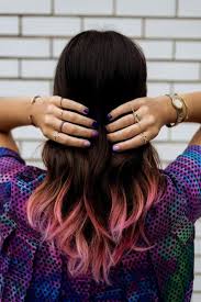 Blue hair dye on unbleached dark hair if you go for a dark blue hair dye on top of unbleached natural brown or black hair, you'll still get an (extremely) subtle effect but the colour will be a good few shades darker than stated and it'll fade quickly. 7 Brown Hair Dip Dyed Ideas Hair Hair Styles Hair Beauty