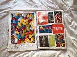 Gcse Sketchbook Painting Of Pills And Write Up Of Visit To Tate Britain Gcse Art Sketchbook Sketch Book Art Plan