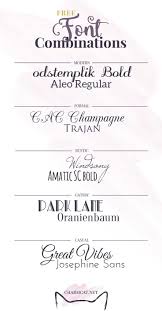 Making a font match you can achieve more or less the same effect with font pairs where one is a handwritten font, and the other one is a script. Trajan Pro Font Pairing