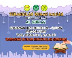 Download aplikasi rapot kurikulum 2013 tahun 2020 terbaru rapot kelas 1 2 3 4 5 6. Khataman Dan Imtihan Al Qur An Metode Ummi Tartil Tahfidz Juz 1 2 Dan 30 Sd Islam Hidayatullah