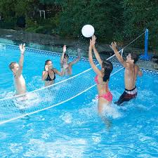 Swimline Cross Pool Volleyball For In Ground Swimming Pools 9186 Pool Accessories Water Volleyball Swimming Pool Games