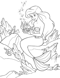 Ariel coloring pages castle coloring page disney princess coloring pages dog coloring page pokemon coloring pages cartoon coloring pages colouring download more than 100 little mermaid coloring pages! Little Mermaid Ariel Coloring Pages Print For Girls Beautiful Images