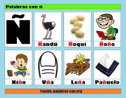 Palabras Con N N Cosas Objetos Animales Letra N